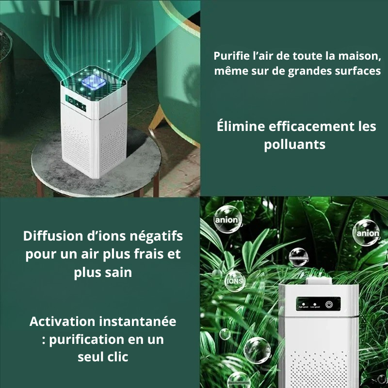 Purificateur d’Air Portable USB  – HEPA Anti-Odeurs et Allergènes