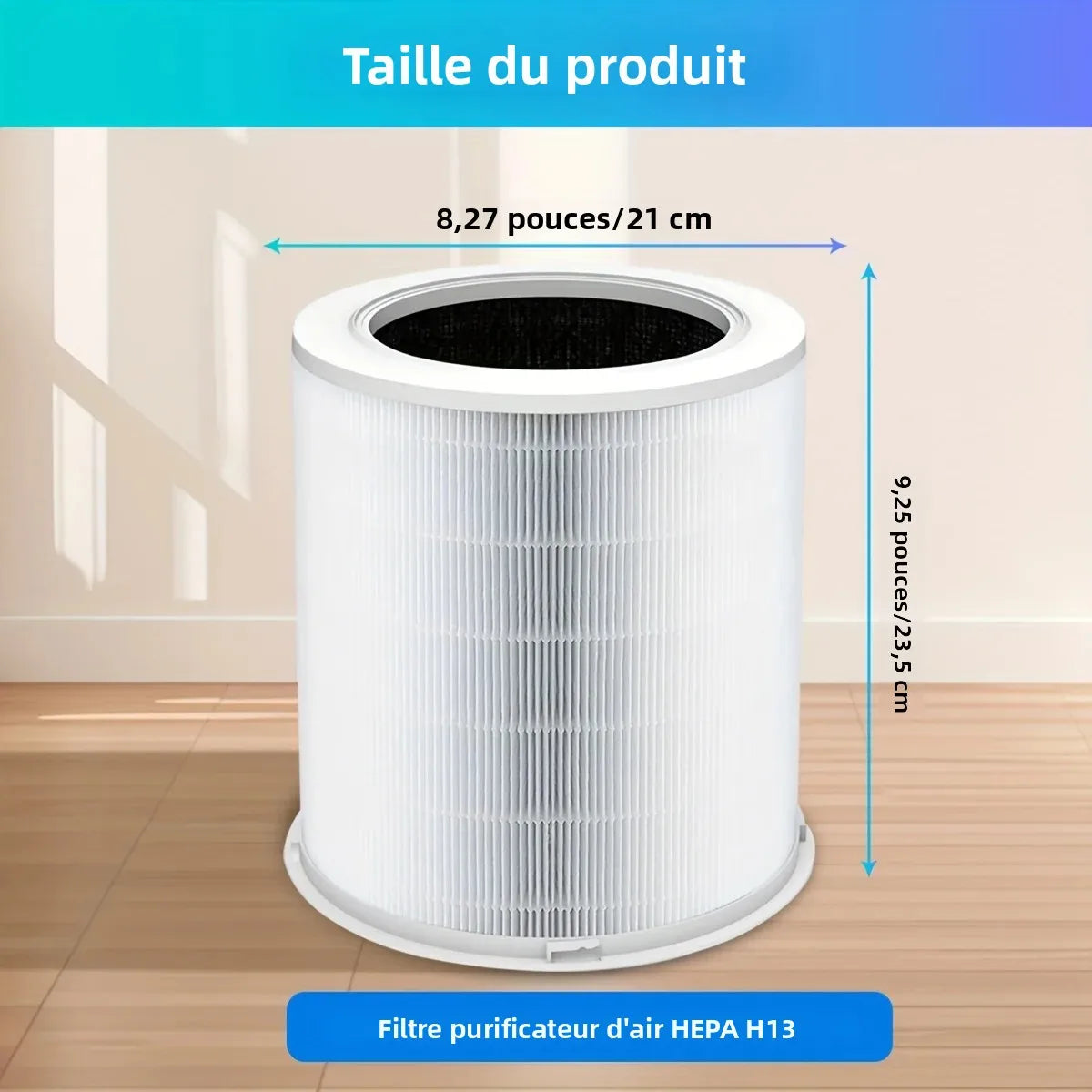 Filtre de Rechange HEPA – Purificateur d’Air Haute Efficacité
